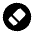 Eraser Circle Icon from Solar Bold Set