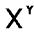 Exponent Base Icon from Outlined Line - Material Pro Set