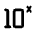 Exponent Number Icon from Rounded Line - Material Pro Set