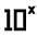 Exponent Number Fill Icon from Sharp Fill - Material Pro Set