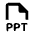 File Ppt Icon from Rounded Line - Material Pro Set