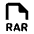 File Rar Icon from Rounded Line - Material Pro Set