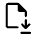 File Save Icon from Rounded Line - Material Symbols Set