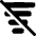 Filter Sort Off Disable Icon from Plump Solid Set