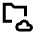 Folder Cloud Icon from Sharp Line - Material Pro Set