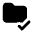 Folder Validated Fill Icon from Rounded Fill - Material Pro Set