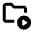 Folder Video Icon from Rounded Line - Material Pro Set