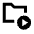 Folder Video Icon from Sharp Line - Material Pro Set