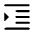 Format Indent Increase Icon from Rounded Line - Material Symbols Set