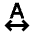 Format Letter Spacing 2 Icon from Sharp Line - Material Pro Set