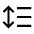 Format Line Spacing Icon from Outlined Line - Material Symbols Set