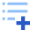 Format List Add Icon from Sharp Flat Set