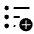 Format List Bulleted Add Fill Icon from Rounded Fill - Material Symbols Set