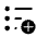 Format List Bulleted Add Icon from Rounded Line - Material Symbols Set