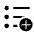 Format List Bulleted Add Icon from Sharp Line - Material Symbols Set