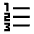 Format List Numbered Fill Icon from Sharp Fill - Material Symbols Set