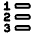 Format List Numbered Icon from Plump Line Set
