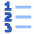 Format List Numbered Icon from Sharp Flat Set
