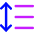 Format Text Line Spacing Icon from Core Neon Set