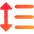 Format Text Line Spacing Icon from Core Gradient Set