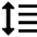 Format Text Line Spacing Icon from Sharp Solid Set