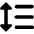 Format Text Line Spacing Icon from Core Solid Set