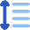 Format Text Line Spacing Icon from Flex Flat Set