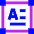 Horizontal Text Box Icon from Sharp Neon Set