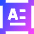 Horizontal Text Box Icon from Sharp Gradient Set