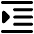 Increase Indent Icon from Core Remix Set