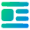 Insert Center Left 1 Icon from Plump Gradient Set