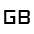 Language Gb English Fill Icon from Sharp Fill - Material Symbols Set