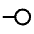 Line End Circle Icon from Outlined Line - Material Symbols Set