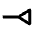 Line End Inverted Triangle Icon from Rounded Line - Material Pro Set