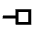 Line End Square Icon from Sharp Line - Material Pro Set