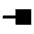 Line End Square Fill Icon from Sharp Fill - Material Pro Set