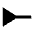 Line Start Inverted Triangle Fill Icon from Sharp Fill - Material Pro Set