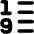 List 1 To 9 Icon from Flex Solid Set