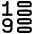 List 1 To 9 Icon from Plump Line Set