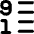 List 9 To 1 Icon from Flex Remix Set