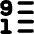 List 9 To 1 Icon from Flex Solid Set