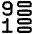 List 9 To 1 Icon from Plump Line Set