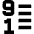 List 9 To 1 Icon from Sharp Remix Set