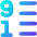 List 9 To 1 Icon from Flex Gradient Set