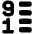 List 9 To 1 Icon from Plump Remix Set