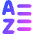 List A To Z Icon from Core Gradient Set
