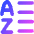 List A To Z Icon from Flex Gradient Set