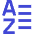 List A To Z Icon from Sharp Duo Set