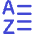 List A To Z Icon from Core Duo Set