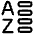 List A To Z Icon from Plump Line Set